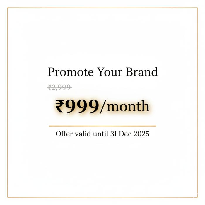 Exclusive Ad Placement Now at ₹999/month