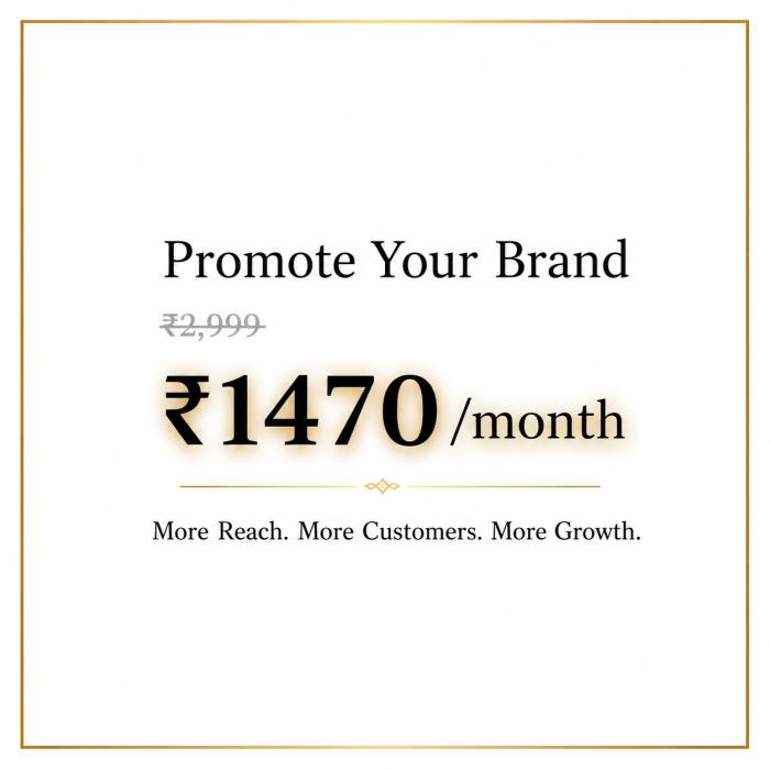 Exclusive Ad Placement Now at ₹1470/month