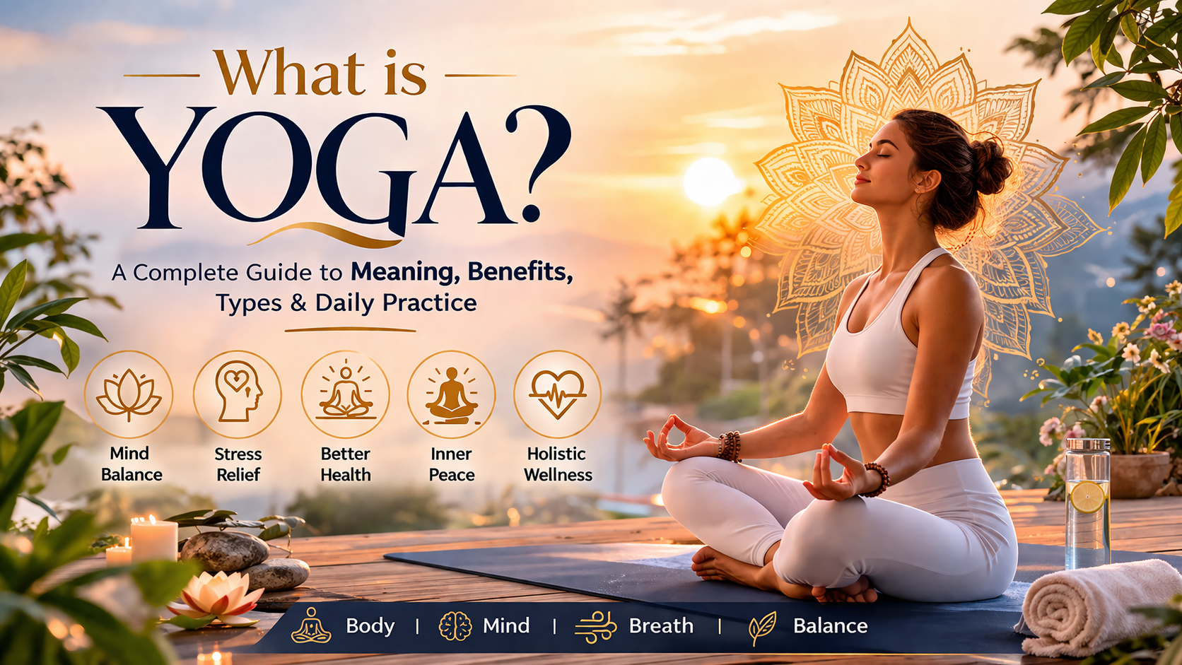 What Is Yoga? A Complete Guide to Meaning, Benefits, Types & Daily Practice